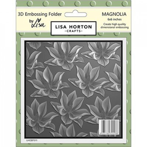 Magnolia - Embossing Folder by lisa horton crafts LHCEF011
